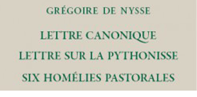 Review: Gregory of Nyssa, « Canonical Letter. Letter on the Pythonissa and other pastoral letters »