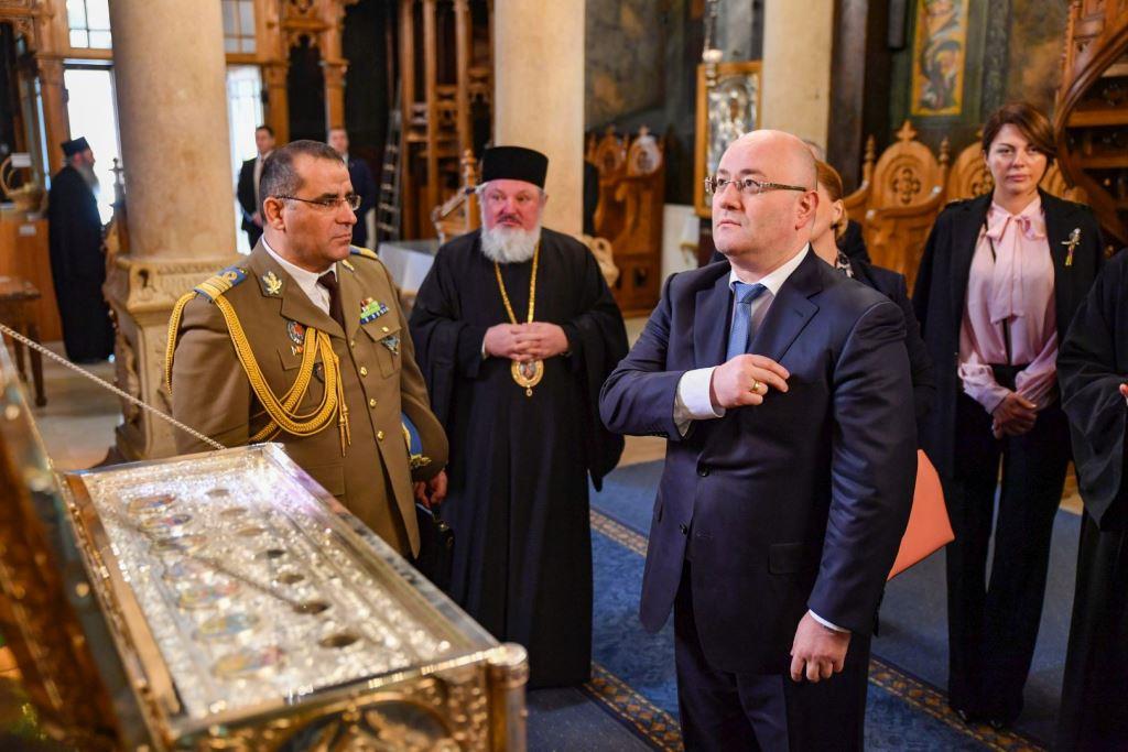 Le ministre géorgien de la Défense a visité le monastère Antime de Bucarest