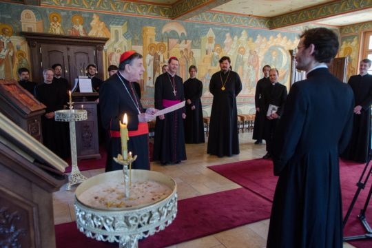 Le cardinal Kurt Koch a rendu visite au Séminaire orthodoxe russe