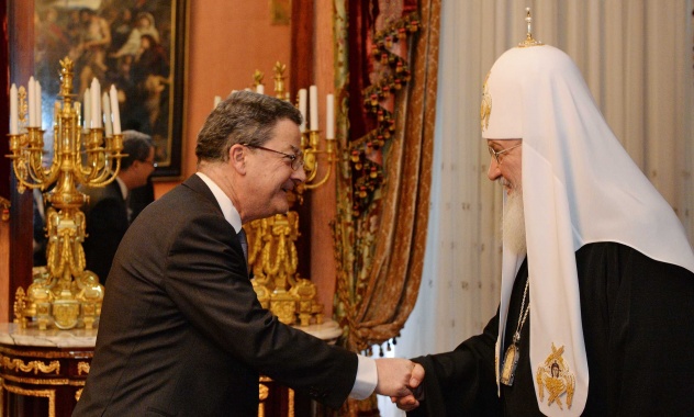 Le patriarche Cyrille a rencontré l’ambassadeur de Suisse en Russie