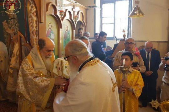 À l’occasion du dimanche du Paralytique, le patriarche de Jérusalem s’est rendu à Reineh