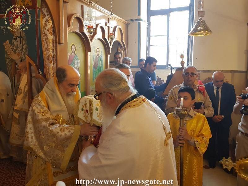 À l’occasion du dimanche du Paralytique, le patriarche de Jérusalem s’est rendu à Reineh