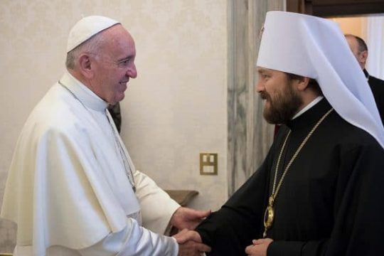 Pope Francis supports unity of Russian Orthodox Church