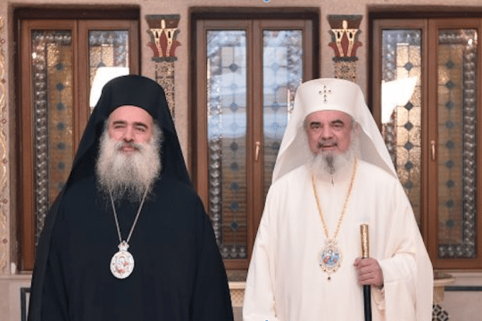 Le patriarche Daniel a reçu l’archevêque Théodose (Patriarcat de Jérusalem)