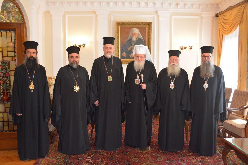 Patriarch of Bulgaria Neophyte met with representatives of the Ecumenical Patriarchate