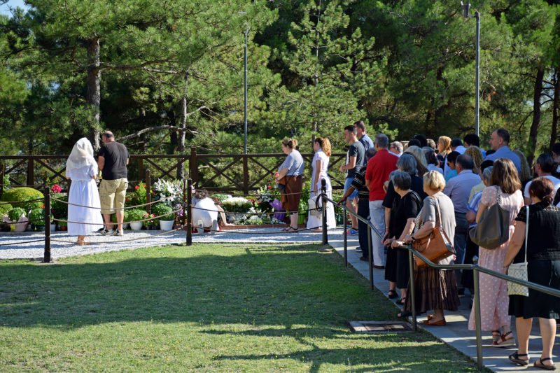 Thousands of people came to pray at the tomb of Saint Paisios on the occasion of his feast, July 12