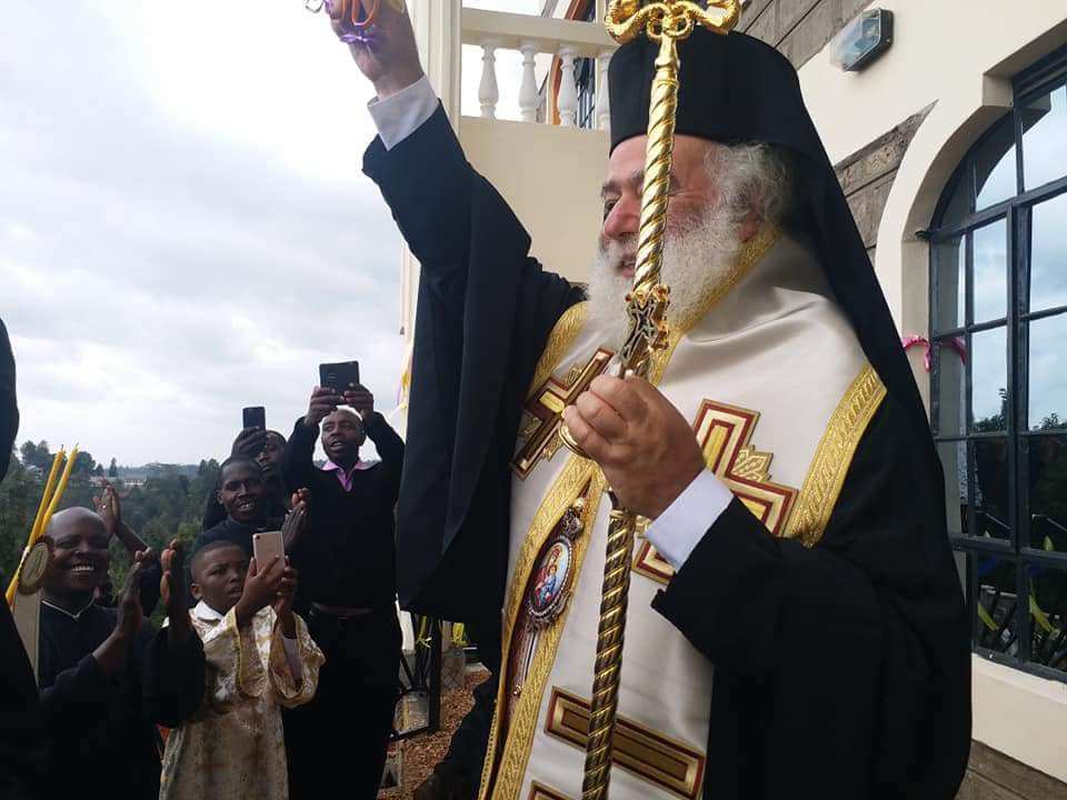 Le pape et patriarche d’Alexandrie Théodore II a posé la première pierre d’un séminaire au Kenya