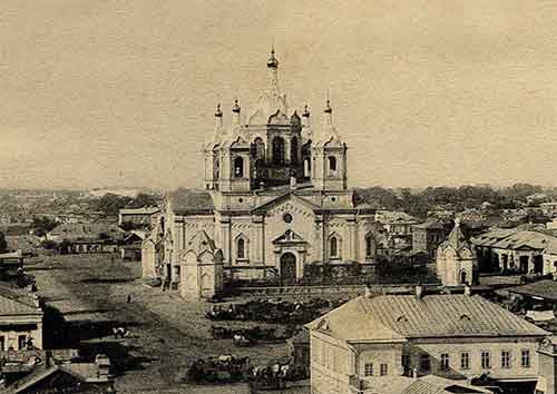 Excavations in tambov for the reconstruction of the cathedral destroyed in 1939