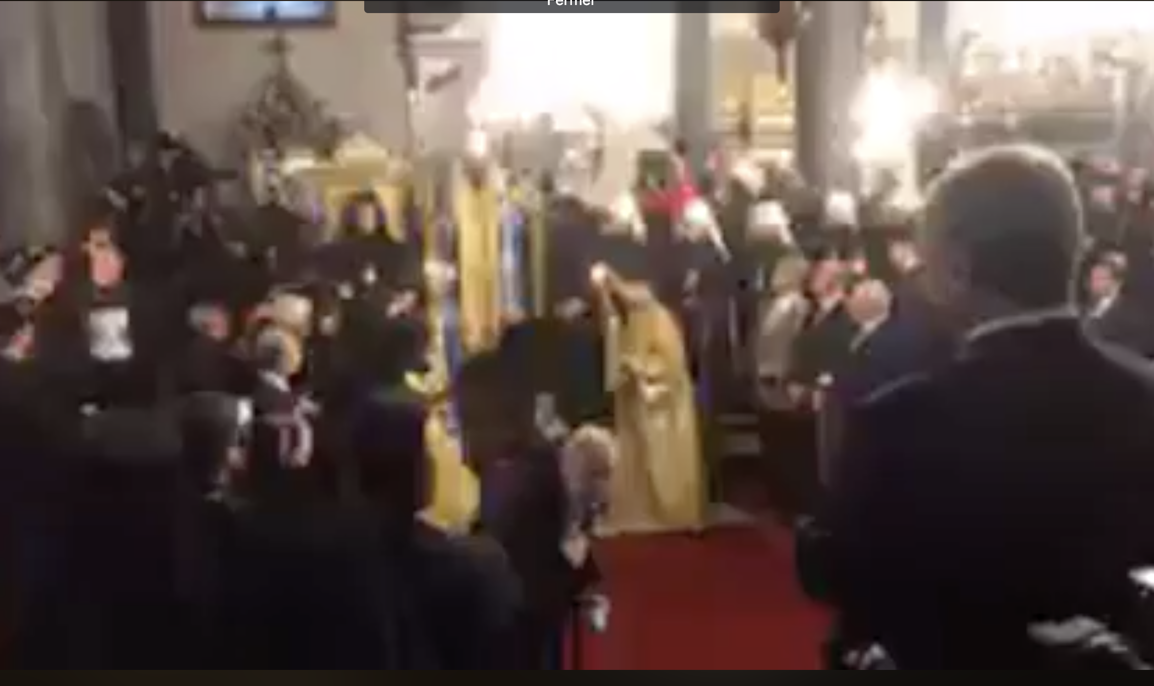 Le replay de la vidéo en direct de l’office à l’église patriarcale à Constantinople avec Mgr Épiphane