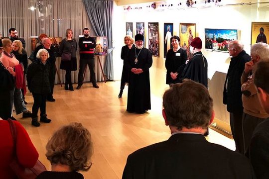 An exhibition on St. Alexander Nevsky Lavra in Brussels