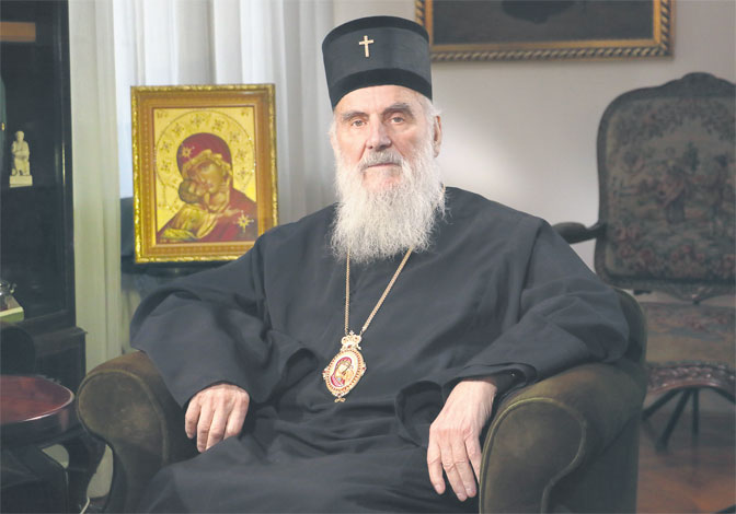 The belgrade daily « politika » interviewed patriarch irinej of serbia