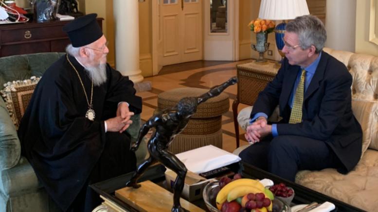 Le patriarche œcuménique a reçu l’ambassadeur des États-unis en grèce
