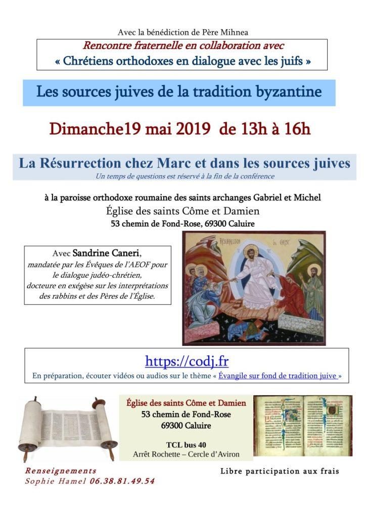 « La Résurrection chez Marc et dans les sources juives »
