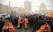 More than 20,000 people took part in the Pascha procession in Yekaterinburg