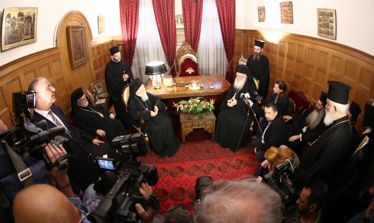 Visite du patriarche œcuménique Bartholomée à Athènes