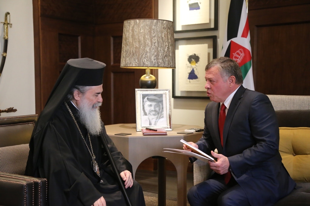 The king of jordan covers the cost of restoration of the holy sepulchre
