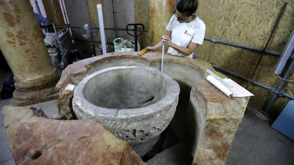 Découverte d’un baptistère byzantin à Bethléem