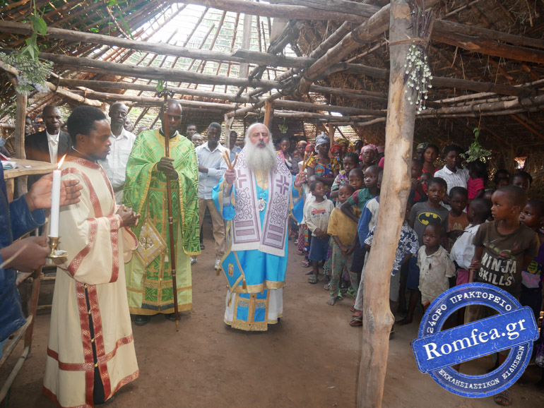 Le métropolite de Kanga Théodose a rendu visite à une paroisse du Kasaï central (Congo)