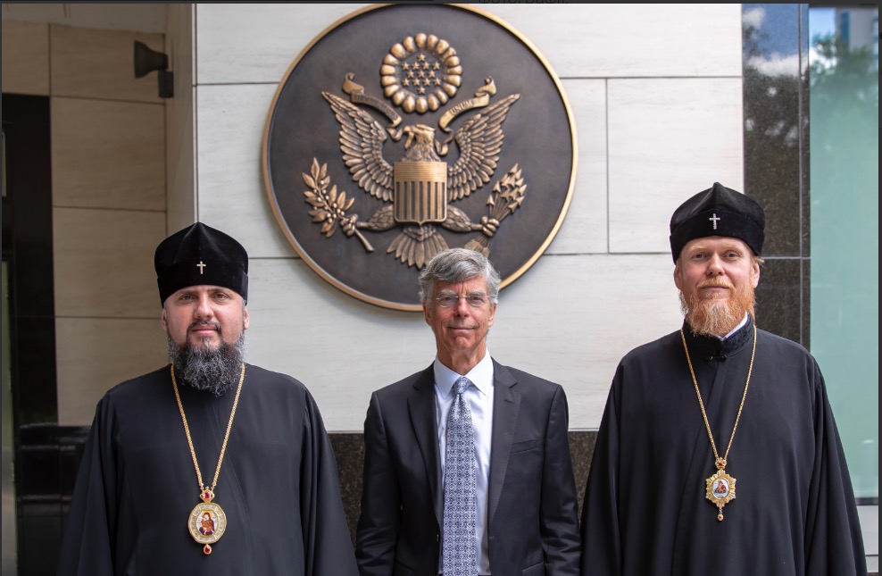 Metropolitan Epifaniy met with William Taylor, the Chargé d’Affaires of the United States in Ukraine