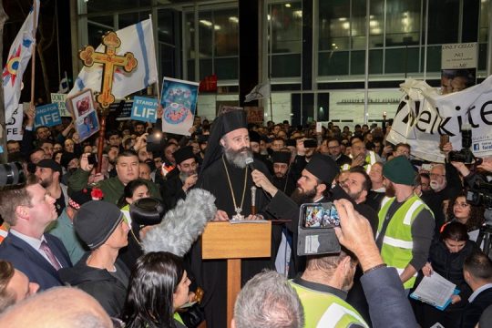 Thousands of orthodox Christians rally against barbaric Australian abortion draft law