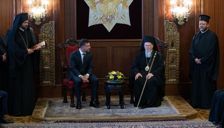 Zelensky promises Patriarch Bartholomew: state won’t interfere in church affairs