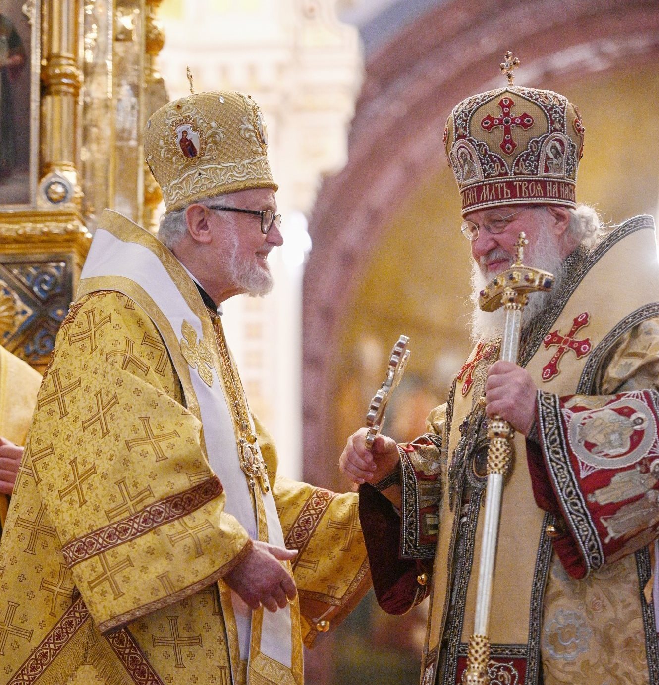 La vidéo de la liturgie célébrée aujourd’hui dans la cathédrale du Christ-Sauveur à Moscou