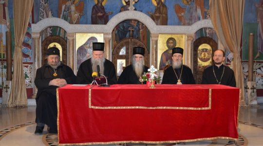 Press release from the Episcopal Council of the Serbian Orthodox Church in Montenegro