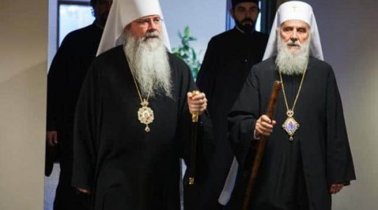 Metropolitan Tikhon (OCA) Sends Letter of Support to Patriarch Irinej