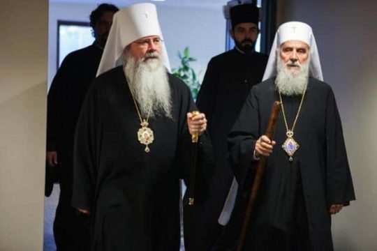 Metropolitan Tikhon (OCA) Sends Letter of Support to Patriarch Irinej