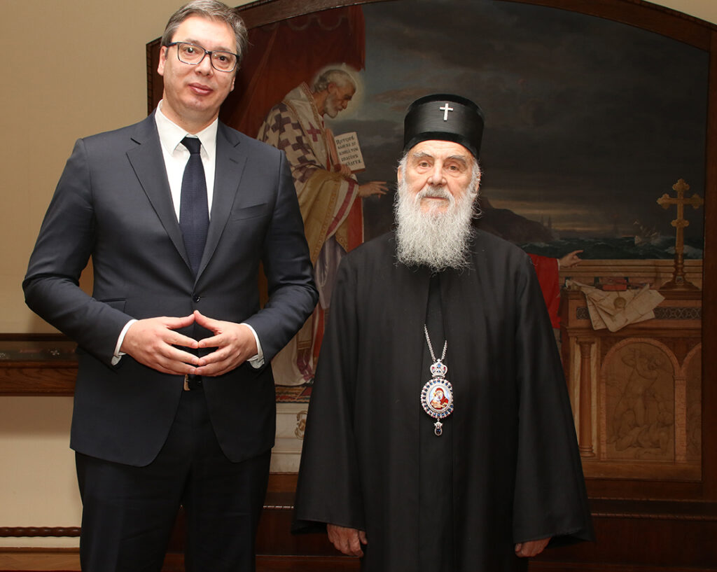 Le patriarche de Serbie a reçu le président serbe Vučić et a évoqué avec lui la situation au Monténégro