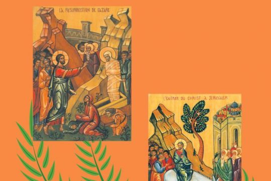 Le 5e cahier d’activités pour les enfants : la Résurrection de Lazare et l’Entrée du Christ à Jérusalem