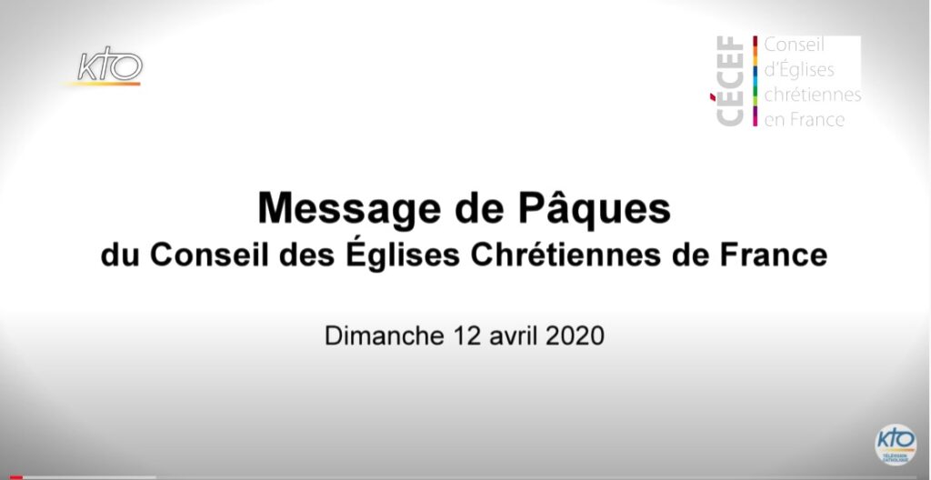 Message de Pâques du Conseil d’Églises chrétiennes en France