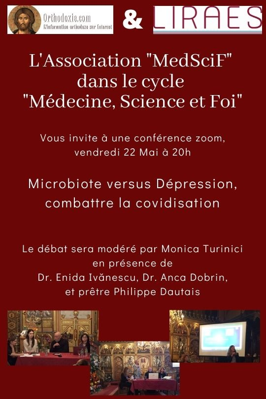 « Microbiote versus dépression, combattre la covidisation », nouvelle conférence dans le cycle « Médecine, Science et Foi » le 22 mai