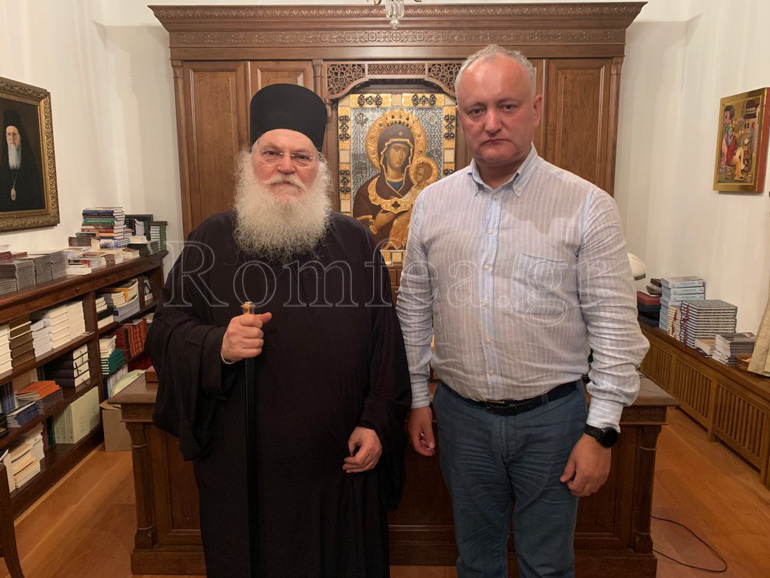 Le président Igor Dodon : « Je suis venu sur le Mont Athos pour prier pour la Moldavie »