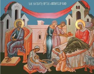 Office de la nativité de la mère de dieu, en version bilingue slavon-français