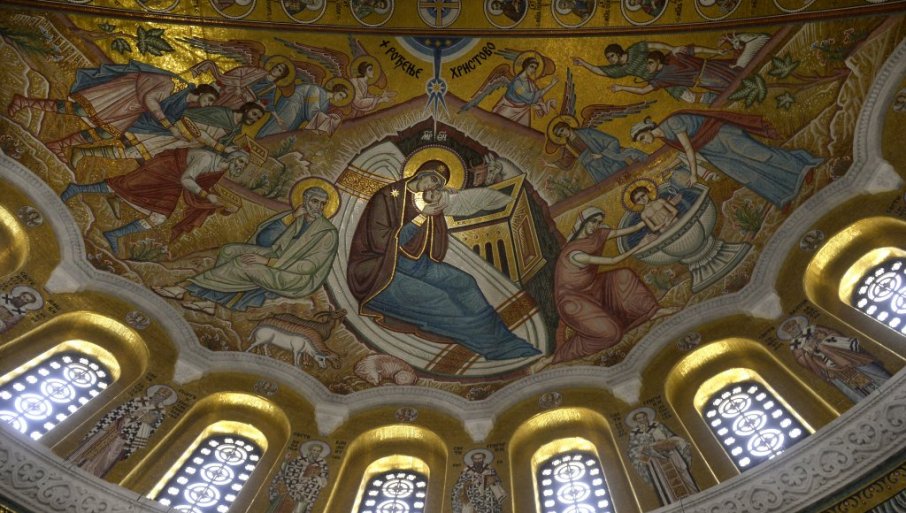 Les mosaïques de la cathédrale saint-sava de belgrade sont achevées