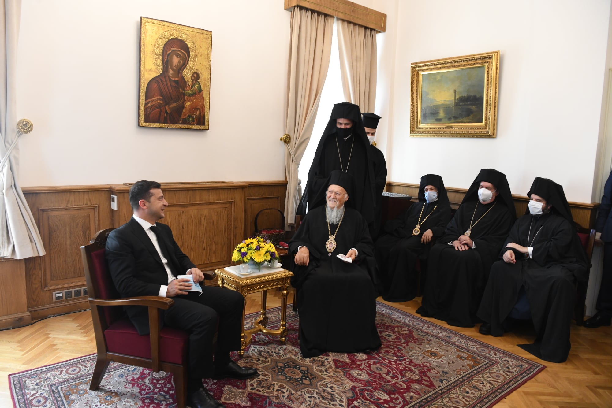 Visite du président ukrainien Zelensky au Phanar
