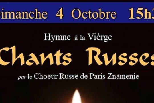 Concert du chœur « Znamenie » le 4 octobre à 15h30