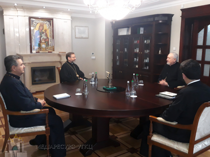 Le métropolite de france emmanuel a rencontré l’archevêque uniate sviatoslav à kiev