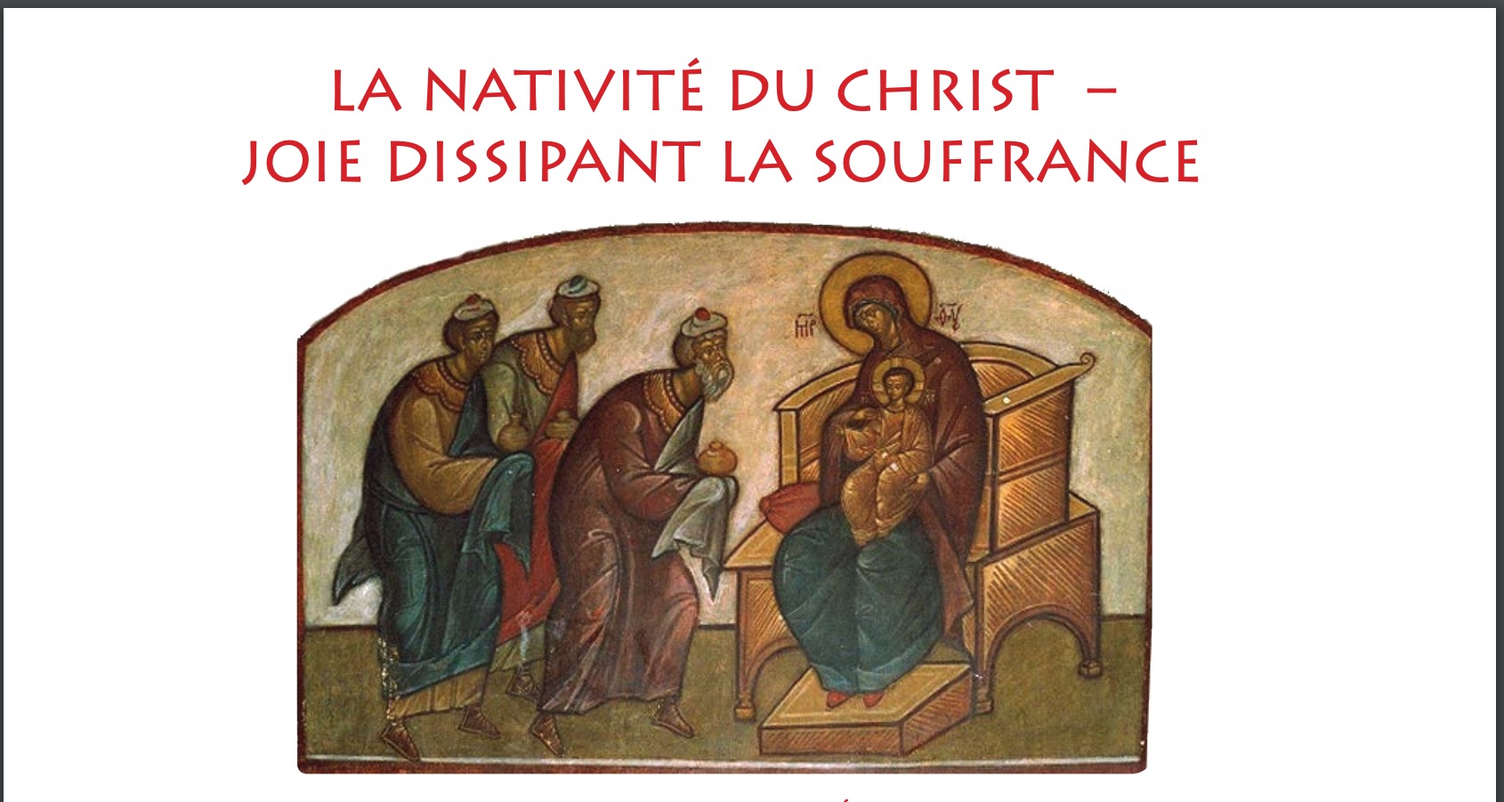 Message de Noël 2020 de Mgr Joseph -Métropole roumaine en Europe occidentale et méridionale