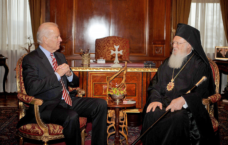 Message du président élu des États-Unis Joe Biden au patriarche Bartholomée