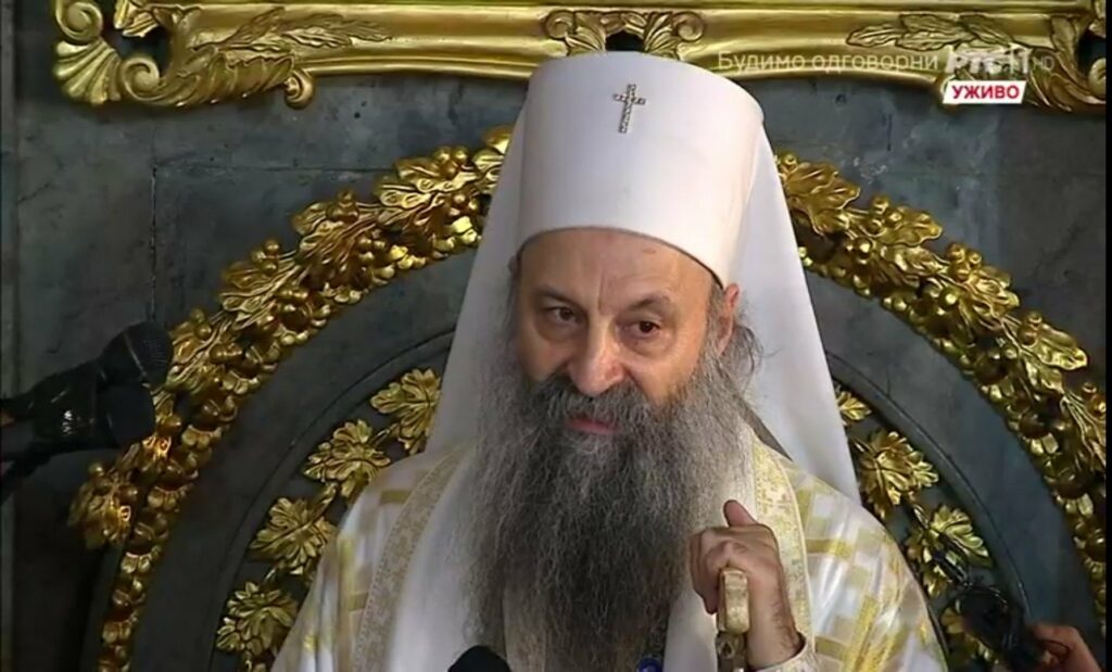 Première homélie du nouveau patriarche Porphyre de Serbie