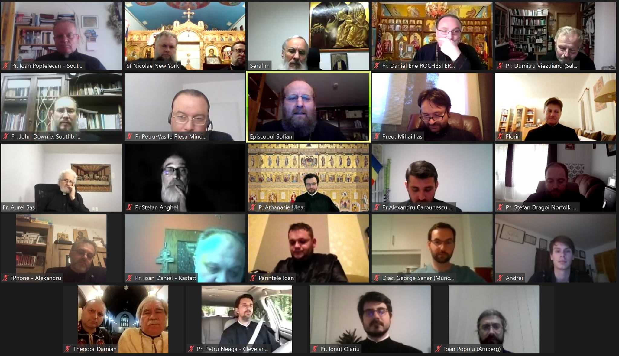 Les hiérarques et les prêtres des archevêchés d’Allemagne et d’Amérique de l’Église orthodoxe roumaine ont discuté en ligne de la pastorale de la diaspora