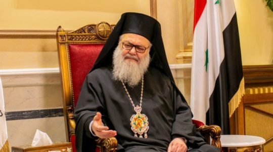 La lettre du patriarche d’Antioche Jean X au primat de l’Eglise orthodoxe ukrainienne