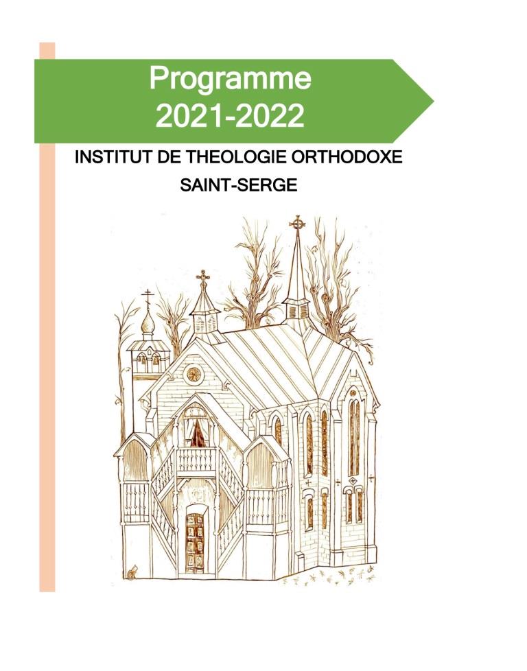 Le livret 2021-2022 de l’Institut de théologie orthodoxe Saint-Serge