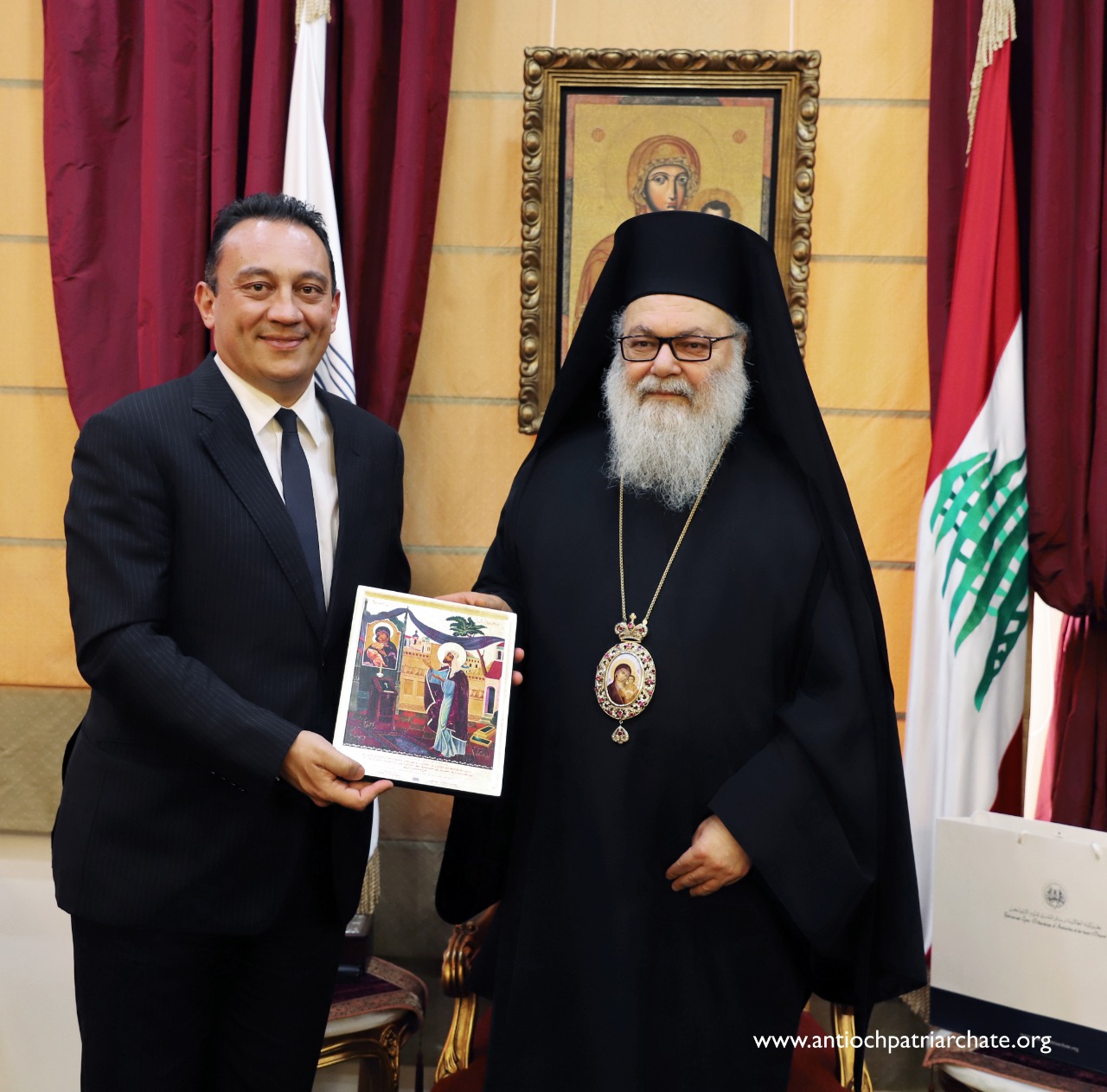 Le patriarche Jean X a reçu Constantin Vlasis, vice-ministre grec des Affaires étrangères