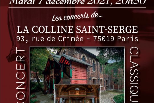 2e concert de la Colline Saint-Serge – mardi 7 décembre