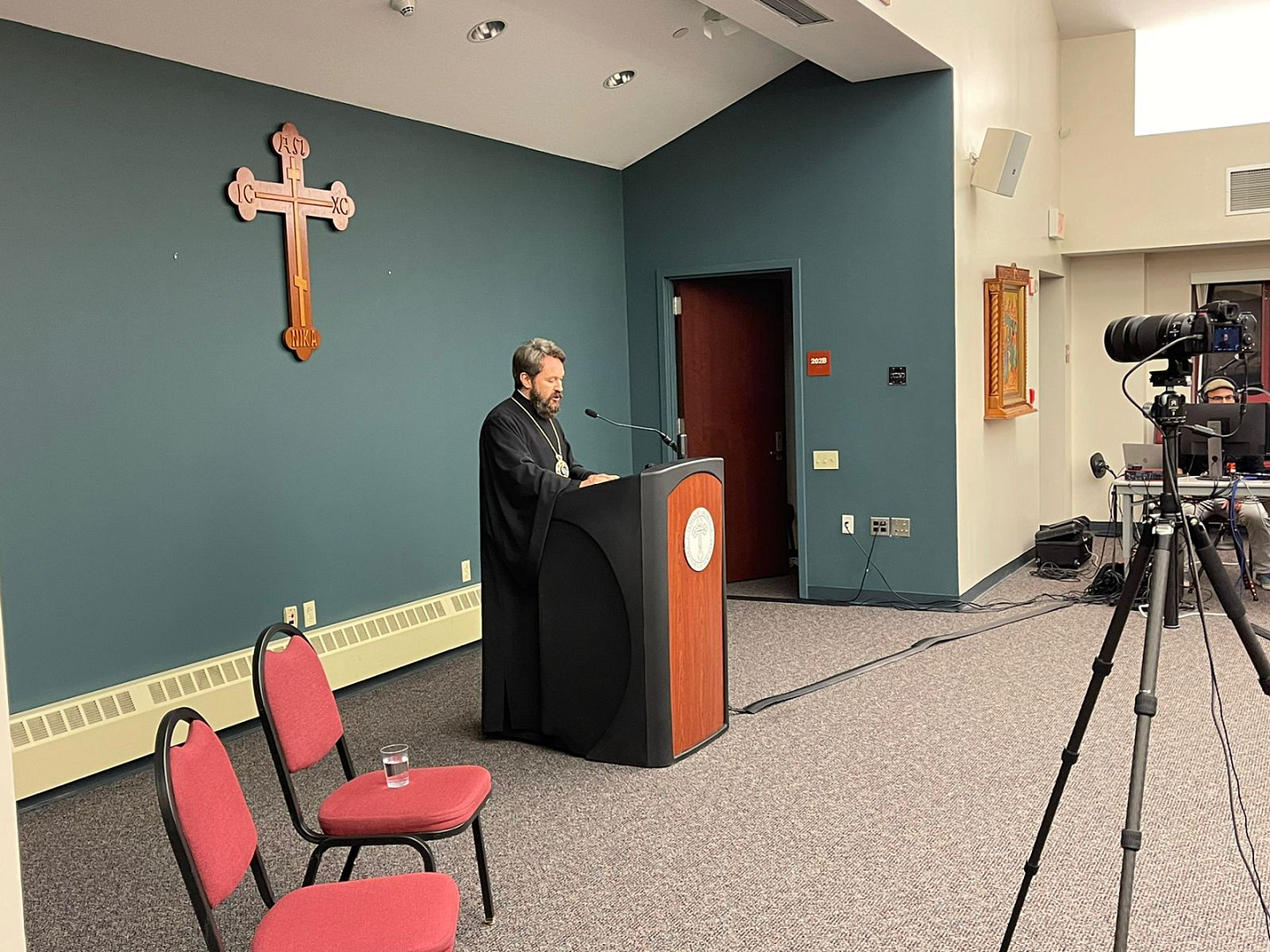 Mgr Hilarion est intervenu à l’ouverture d’une conférence théologique au séminaire orthodoxe Saint-Vladimir de New York