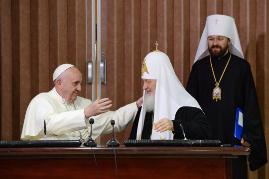 Le métropolite Hilarion : « Les orthodoxes et les catholiques peuvent collaborer pour améliorer la situation des chrétiens au Proche-Orient »