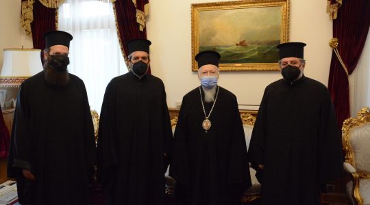 Une délégation du Patriarcat d’Alexandrie reçue par le patriarche œcuménique